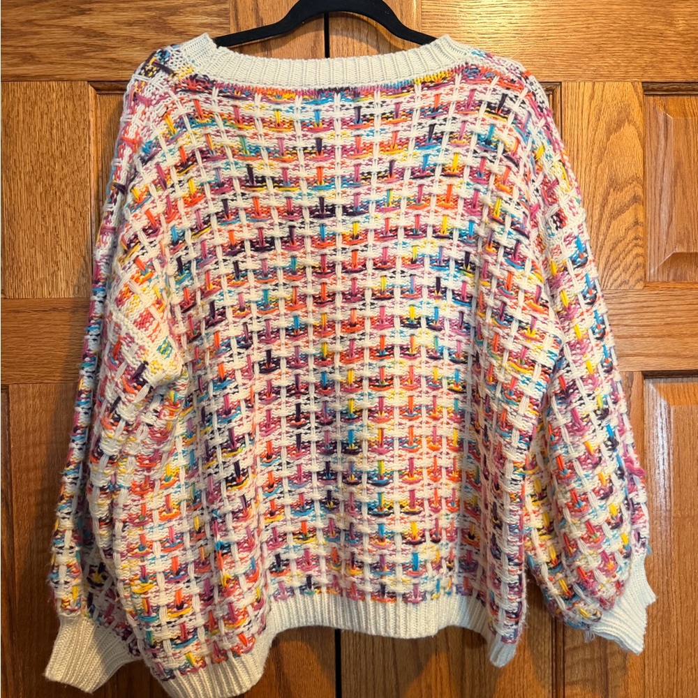 &Merci Multicolor Knit Women's Sweater - Picture 2 of 5